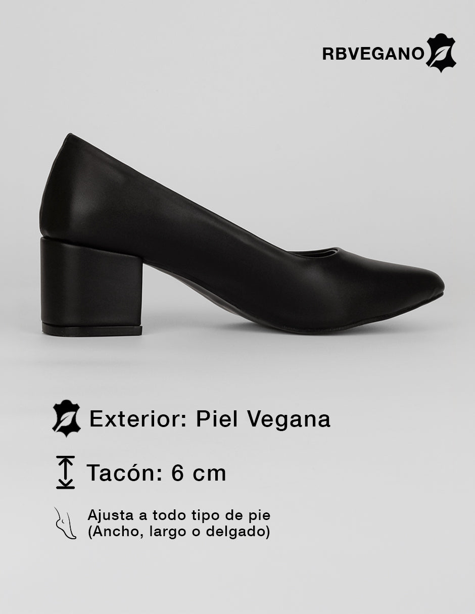 Zapatillas Classy en Piel vegana – Negro