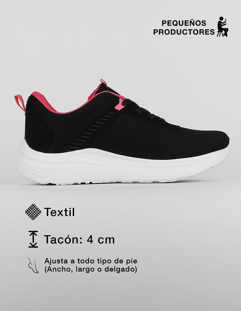 Tenis para entrenamiento  Sport en Textil – Negro