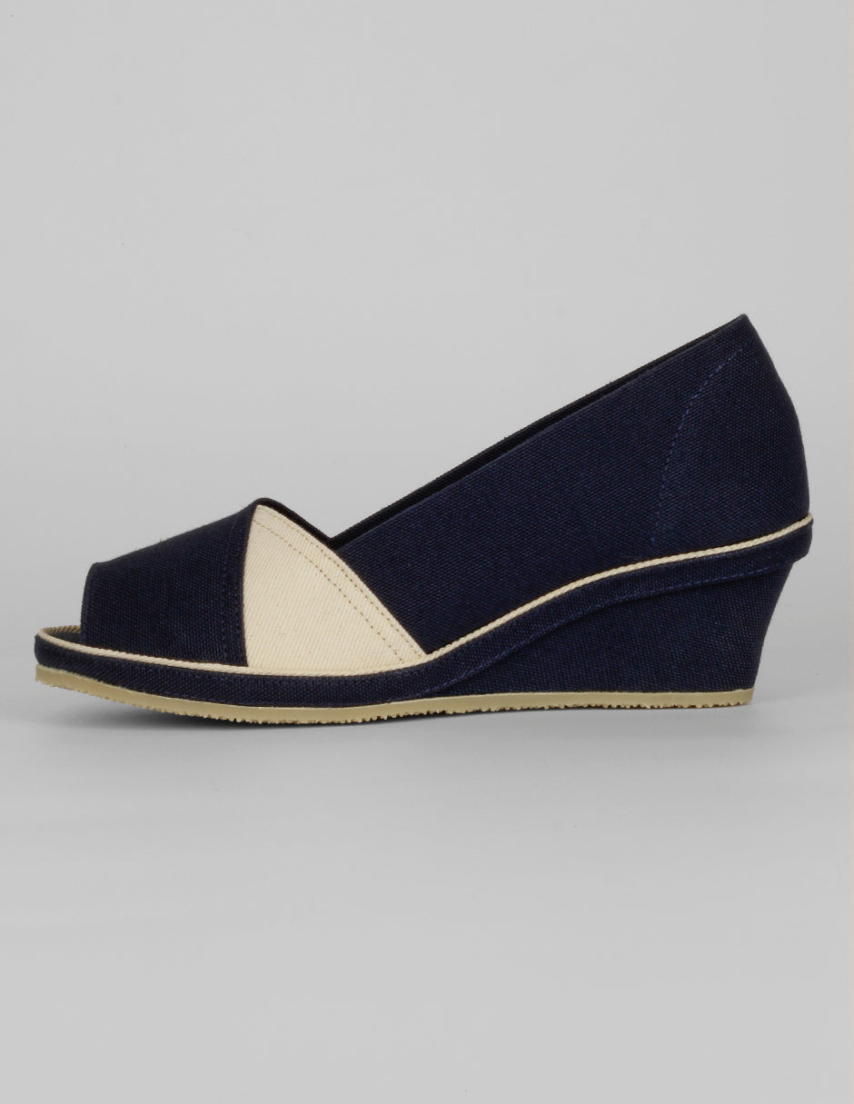 Sandalias con plataforma Exterior Textil Color Azul Para Mujer De RBCOLLECTION