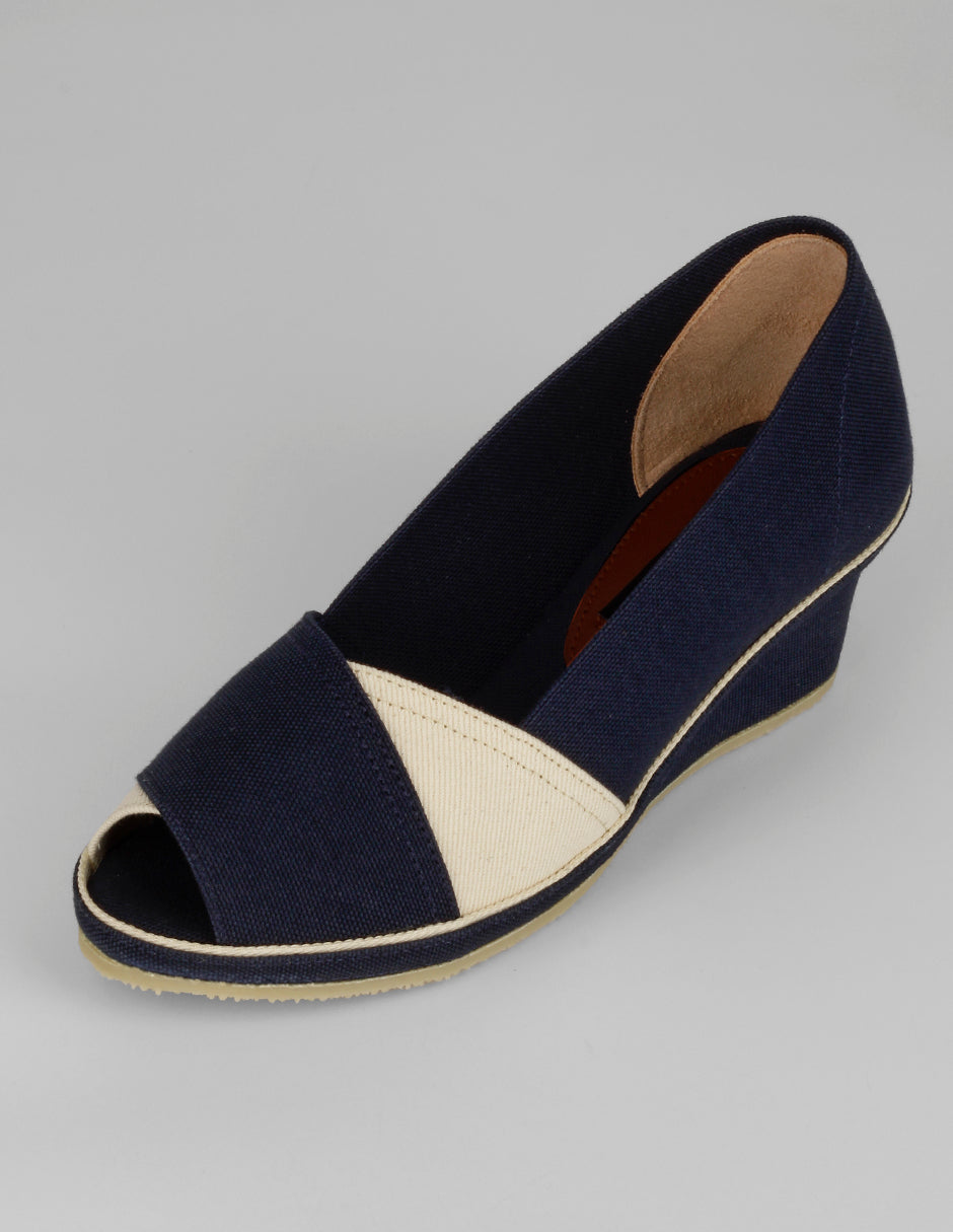 Sandalias con plataforma Soft en Textil – Azul