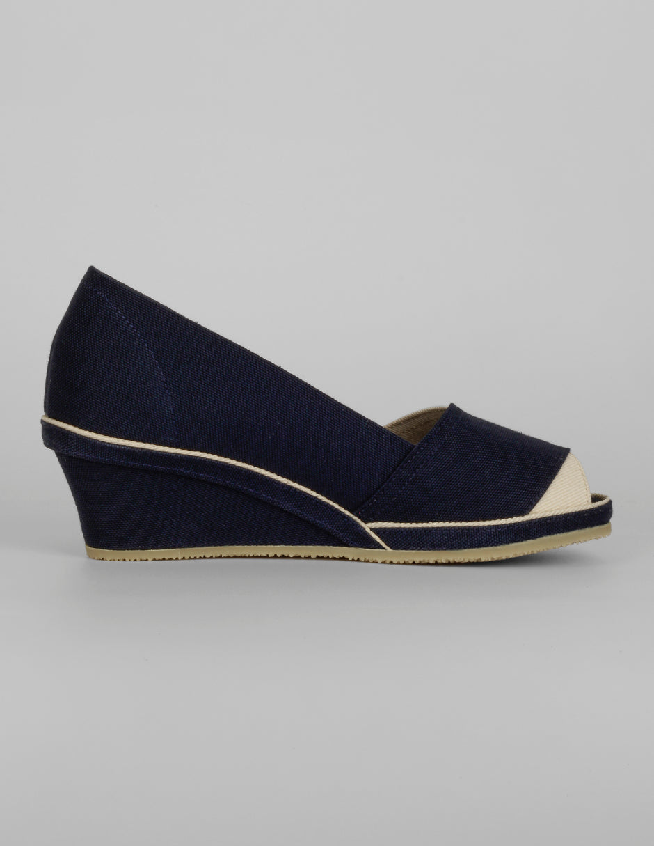 Sandalias con plataforma Soft en Textil – Azul