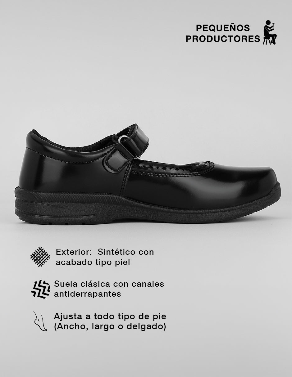 Mary jane Classy en Sintético – Negro