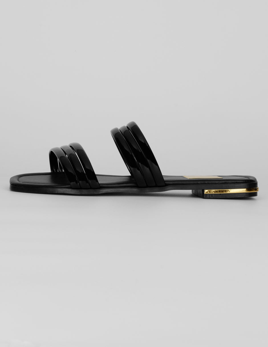 Sandalias de piso Exterior Sintético Color Negro Para Mujer De RBBASICS