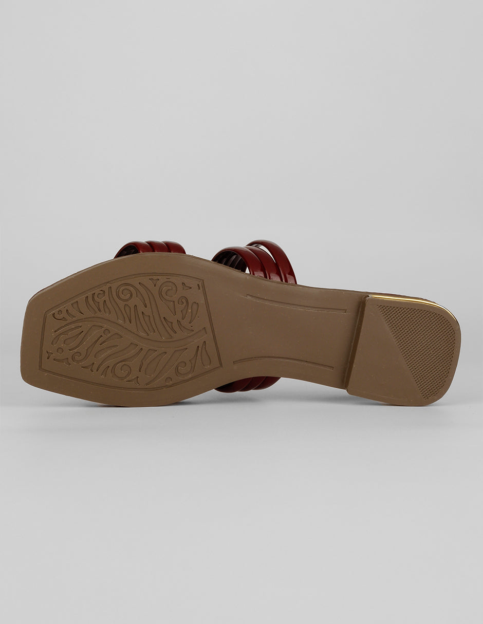 Sandalias de piso Soft en Charol – Rojo