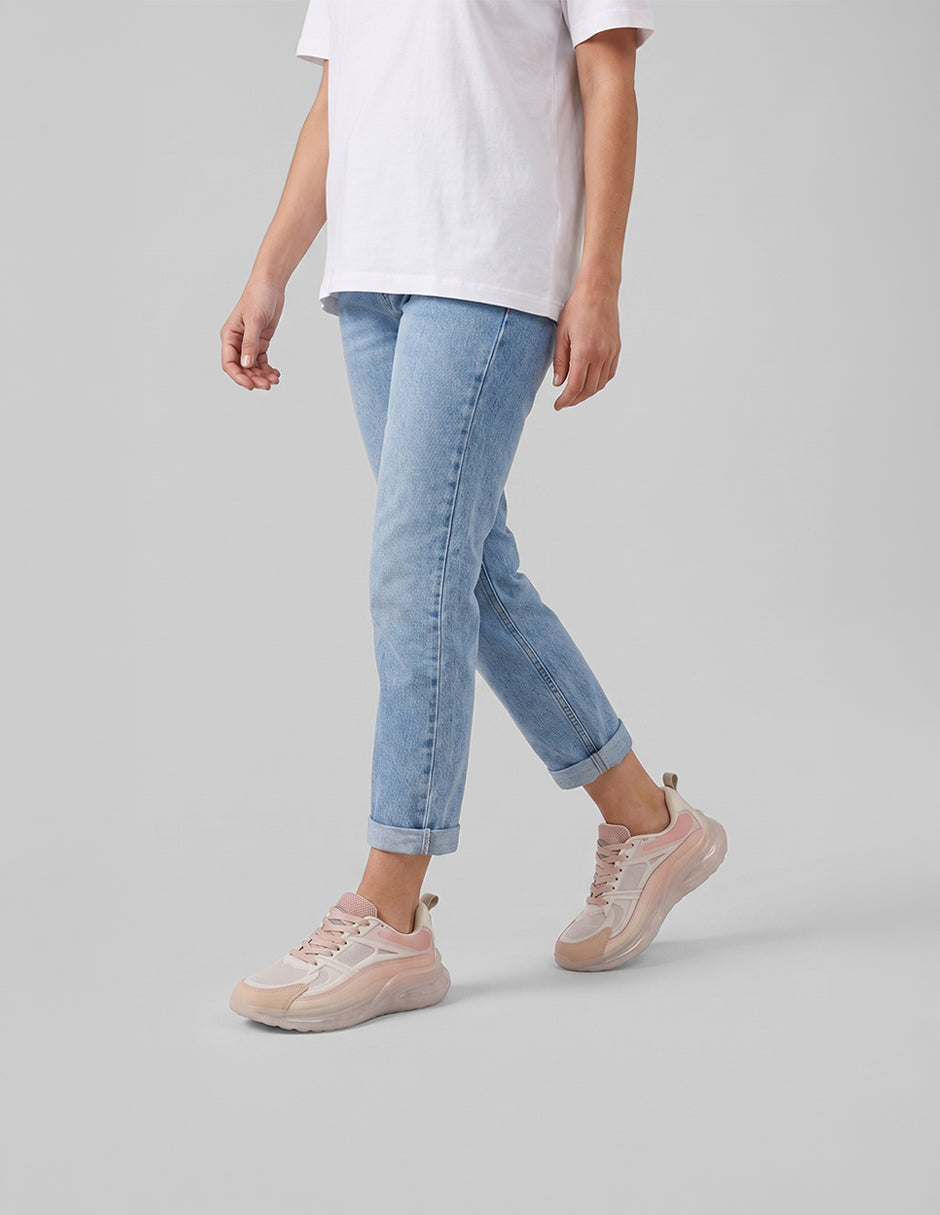 Tenis para entrenamiento  Agle en Textil – Blanco