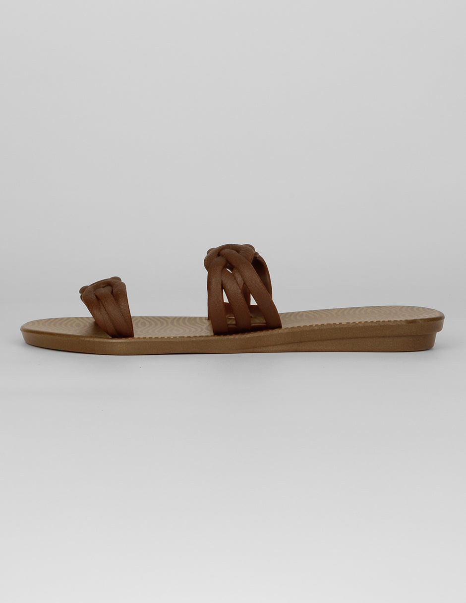 Sandalias de piso Exterior Sintético Color Café Para Mujer De RBBASICS