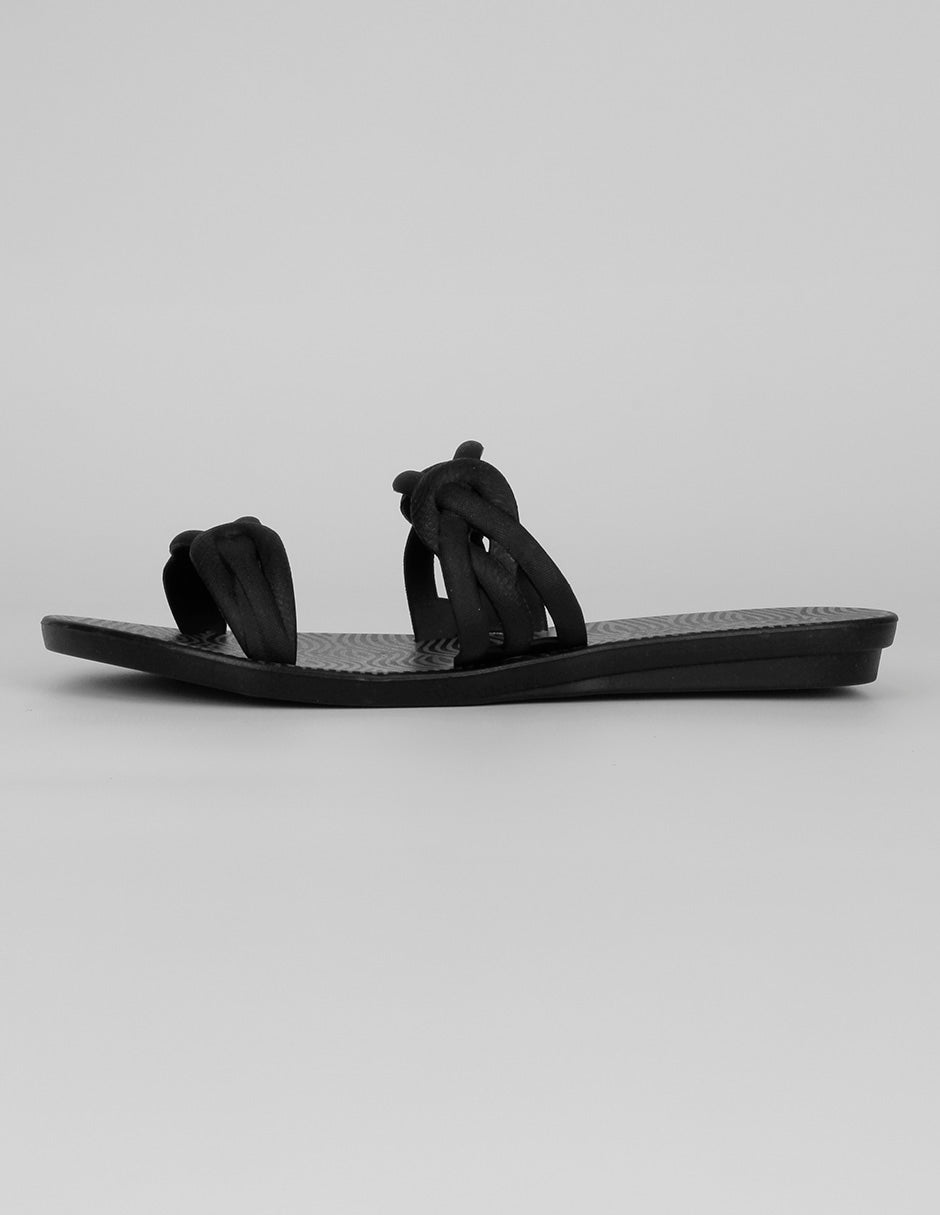 Sandalias de piso Exterior Sintético Color Negro Para Mujer De RBBASICS