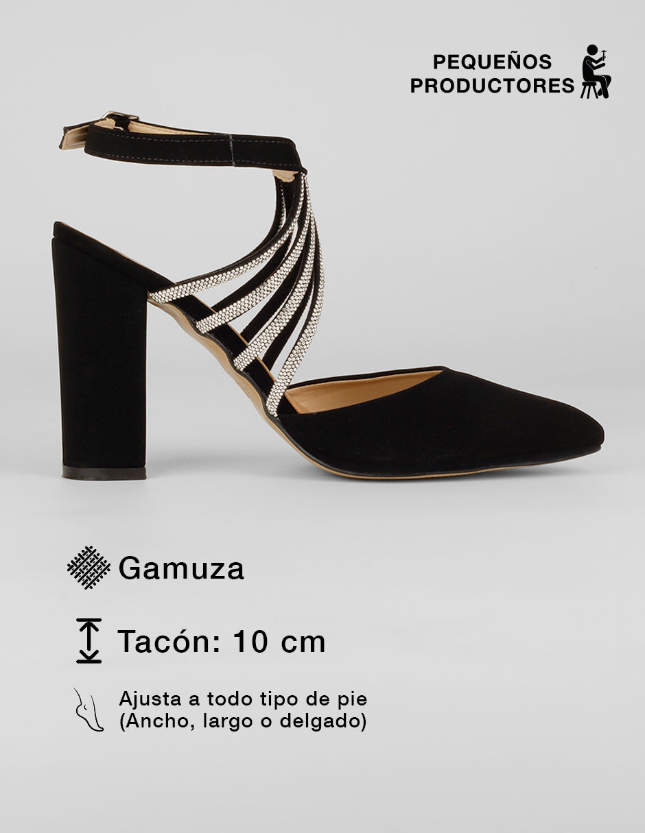 Zapatillas Glowm en Gamuza – Negro