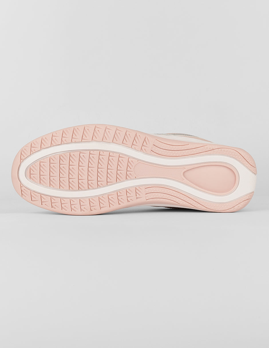Tenis con cordones  Sam en Piel vegana – Rosa