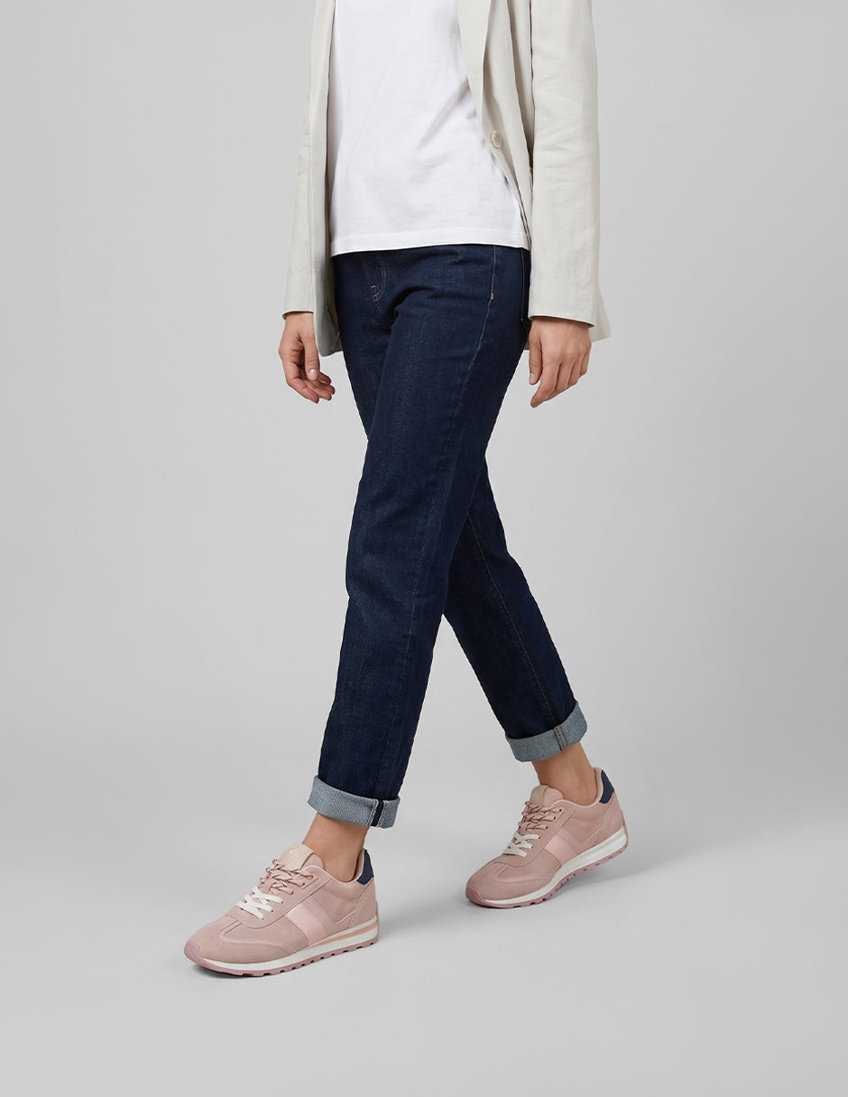 Tenis con cordones  Sam en Piel vegana – Rosa