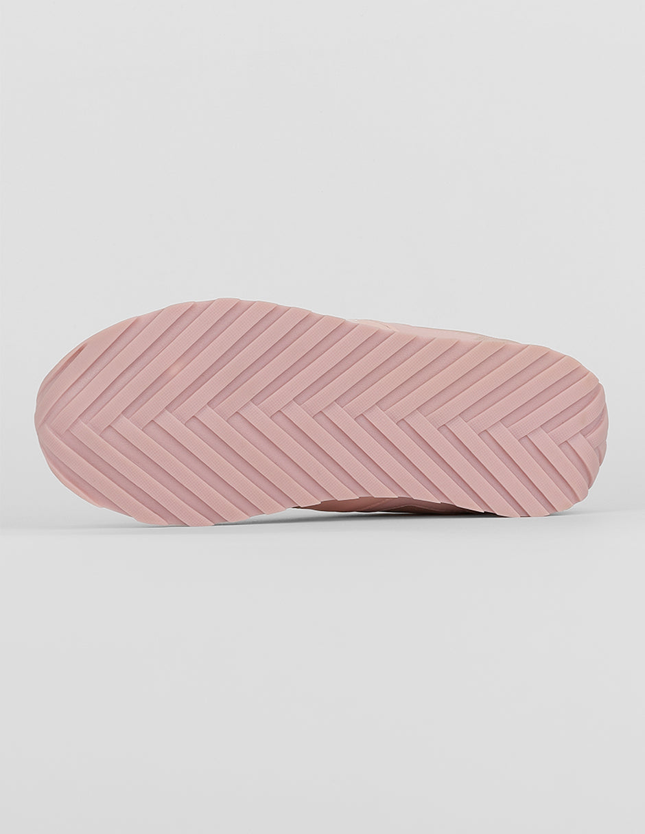Tenis con cordones  Sam en Piel vegana – Rosa