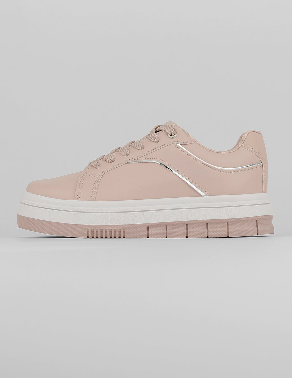 Tenis con cordones Exterior Sintético Color Rosa Para Mujer De RBCOLLECTION