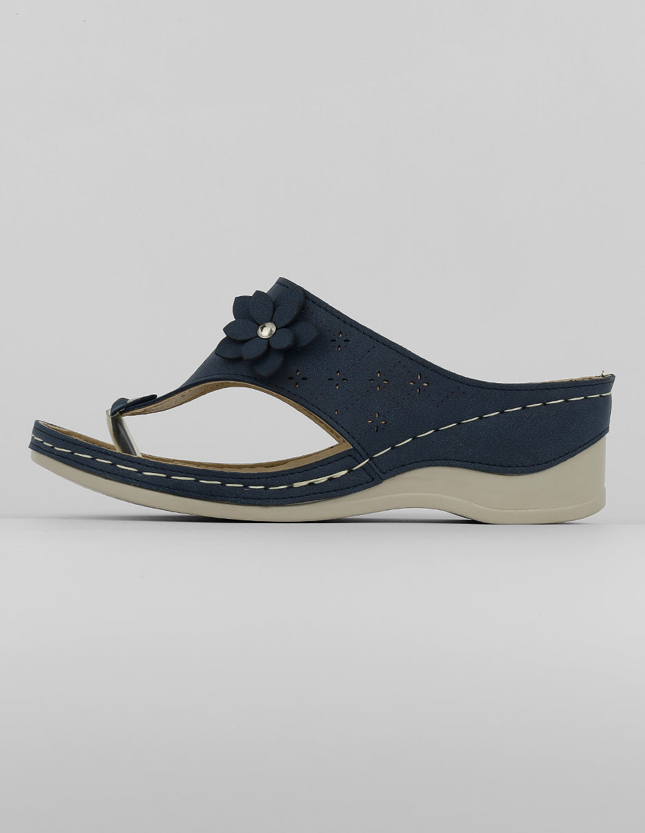 Sandalias con plataforma Exterior Piel vegana Color Azul Para Mujer De RBCOLLECTION
