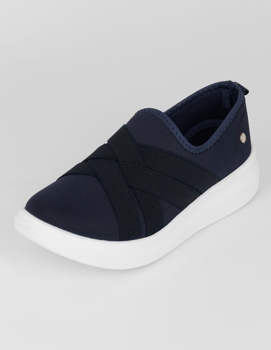 Zapatos de confort Comfy en Textil – Azul