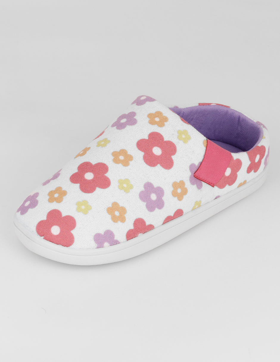 Pantuflas Cozy en Textil – Blanco