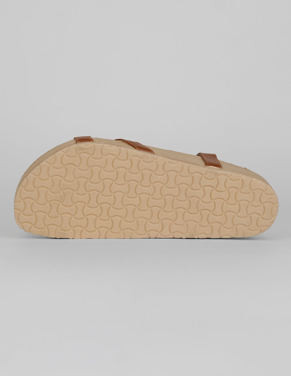 Sandalias de piso Ave en Piel vegana – Café