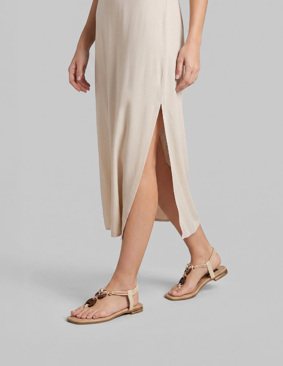 Sandalias de piso Ave en Sintético – Beige