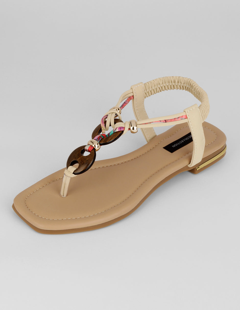 Sandalias de piso Ave en Sintético – Beige