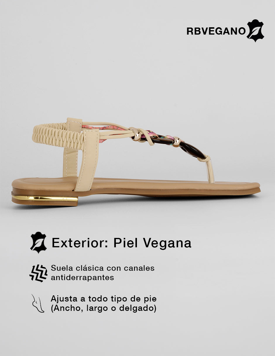 Sandalias de piso Ave en Sintético – Beige