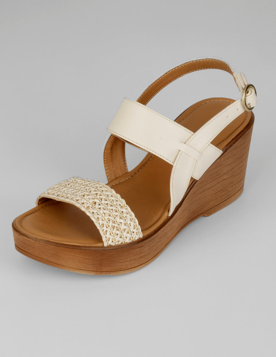 Sandalias con plataforma Naia en Sintético – Latte
