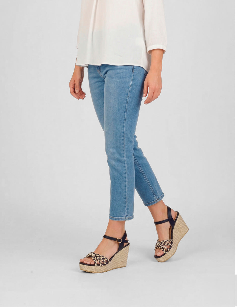 Sandalias con plataforma Naia en Sintético – Azul
