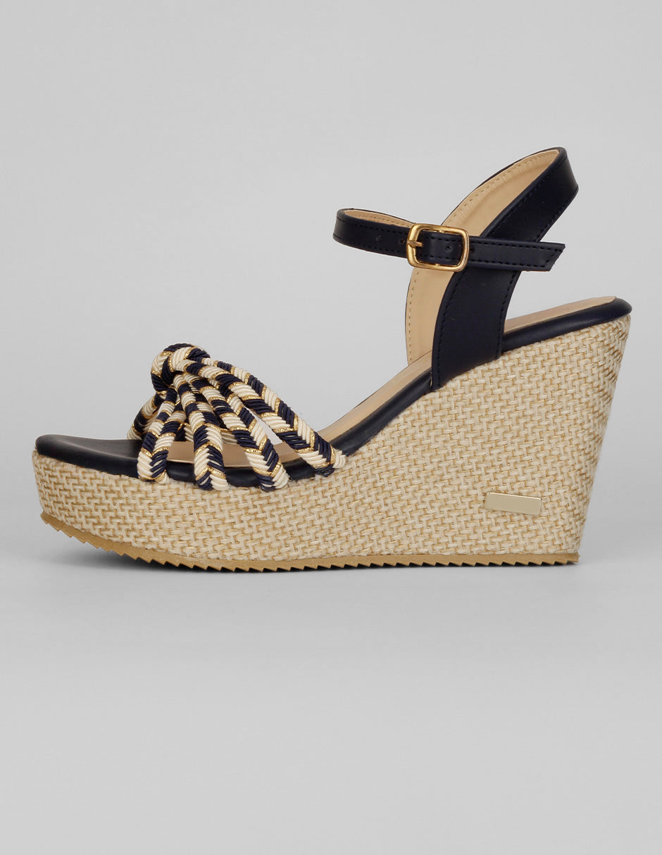 Sandalias con plataforma Exterior Sintético Color Azul Para Mujer De RBCOLLECTION