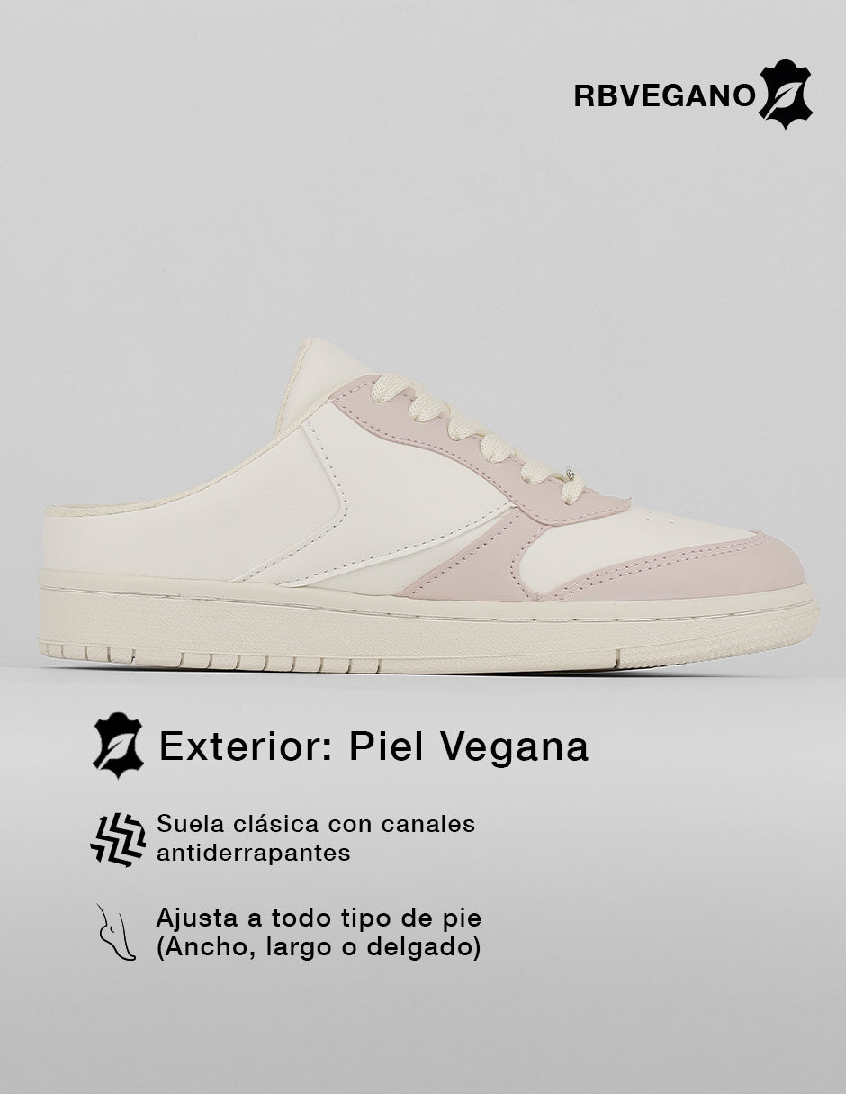 Tenis con cordones  Urban en Piel vegana – Latte