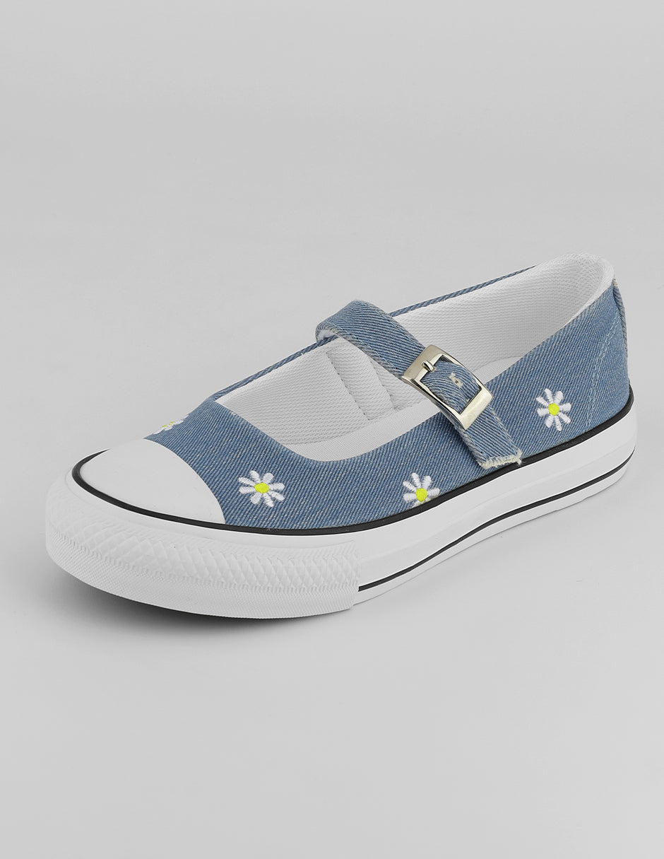 Mary jane Naia en Textil – Azul