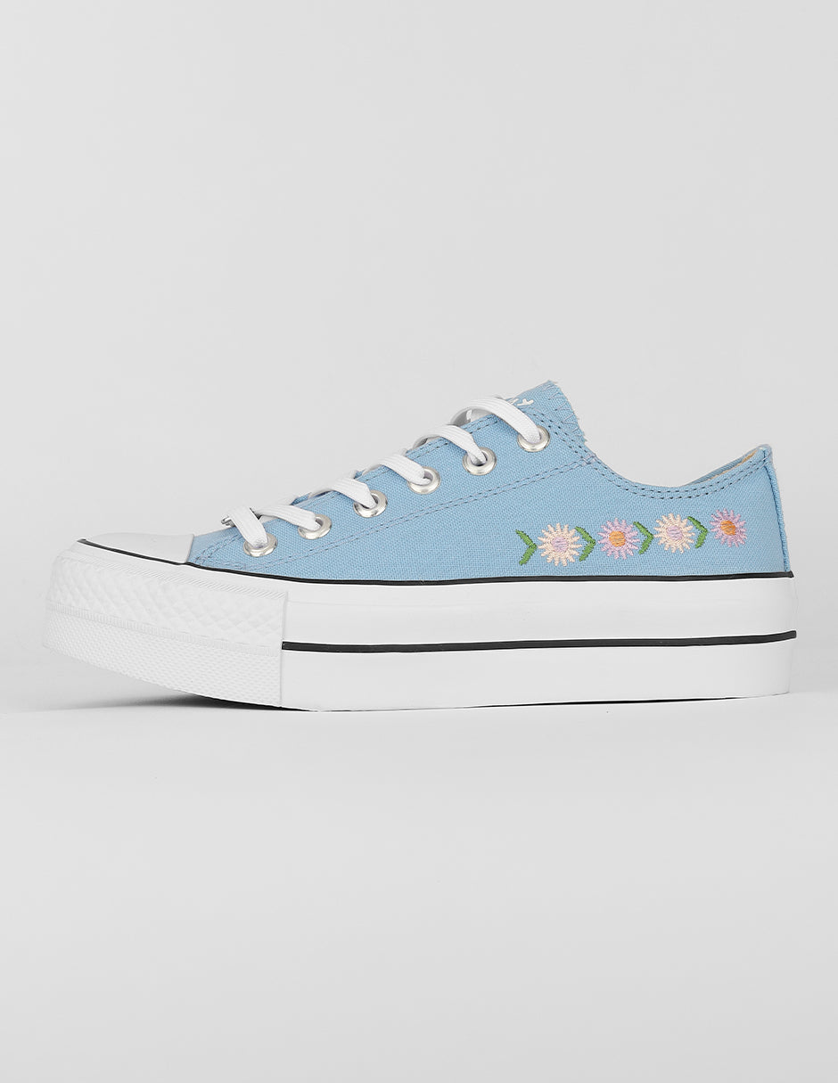 Tenis con cordones Exterior Textil Color Azul Para Mujer De RBCOLLECTION