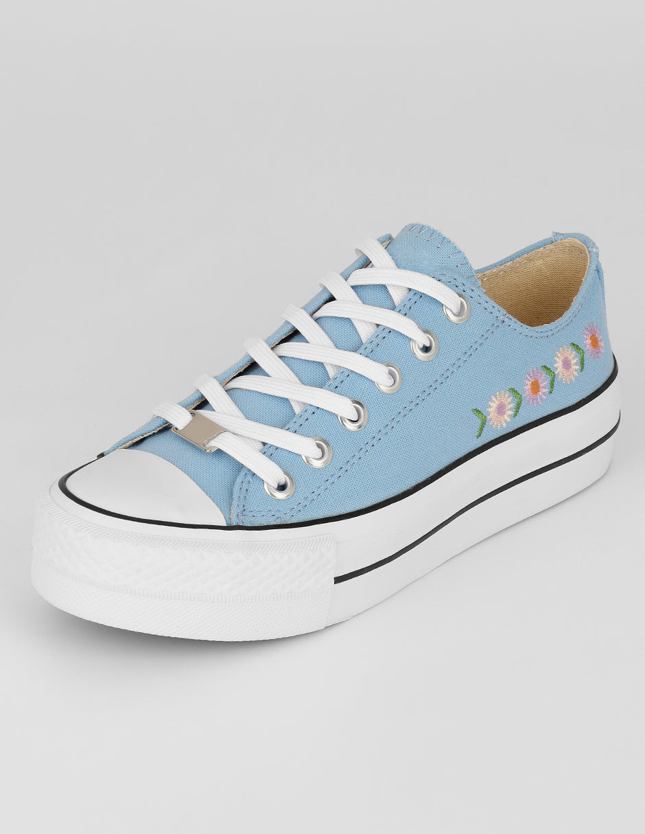 Tenis con cordones  Play en Textil – Azul
