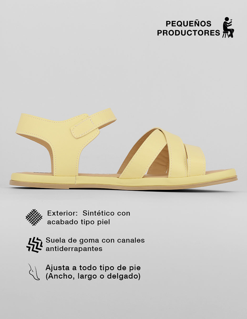 Sandalias de piso Steps en Sintético – Amarillo