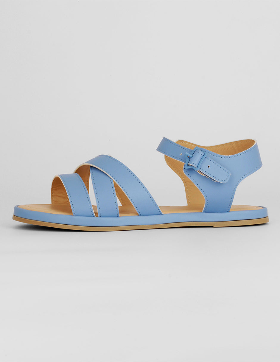 Sandalias de piso Exterior Sintético Color Azul Para Mujer De RBCOLLECTION