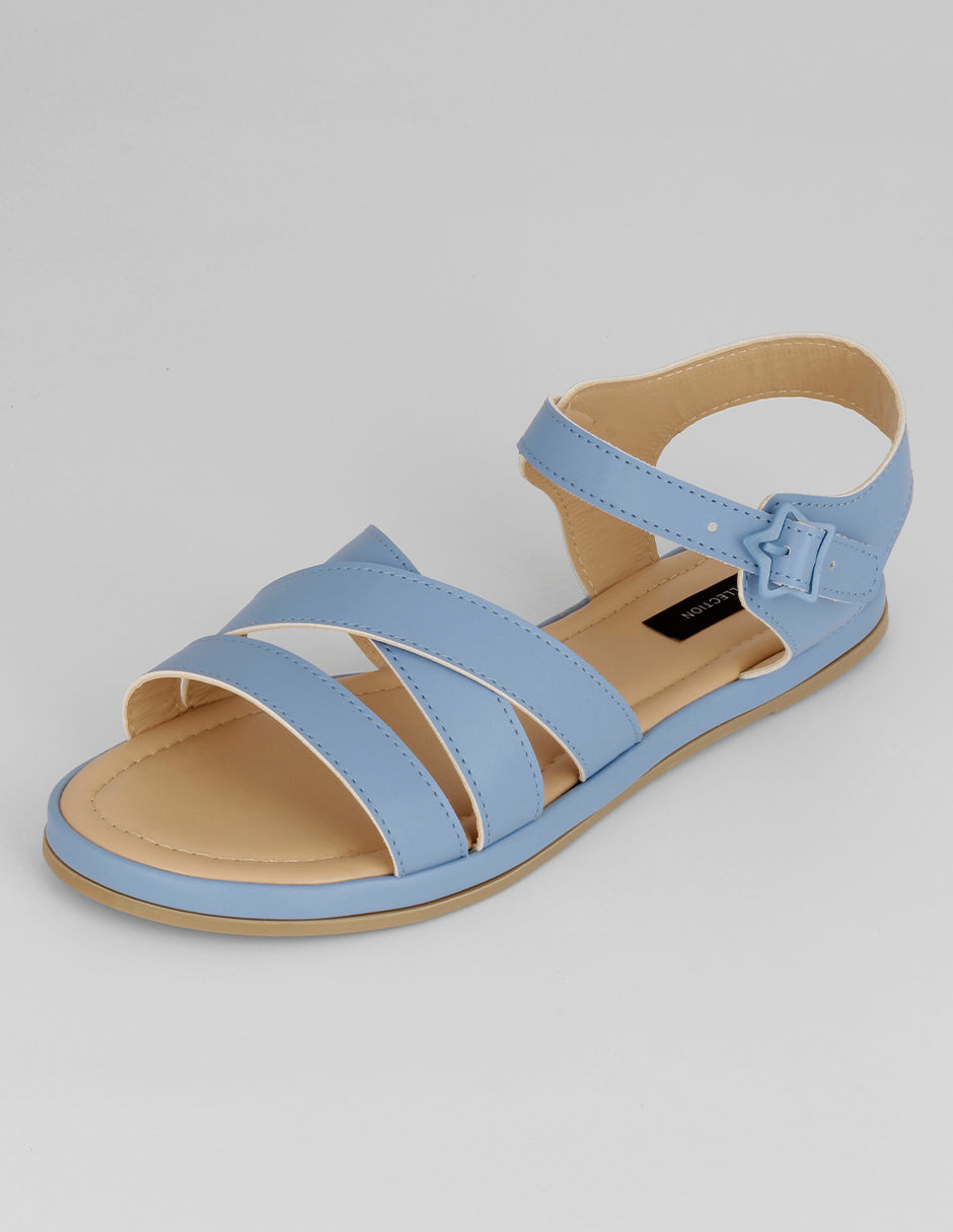 Sandalias de piso Steps en Sintético – Azul