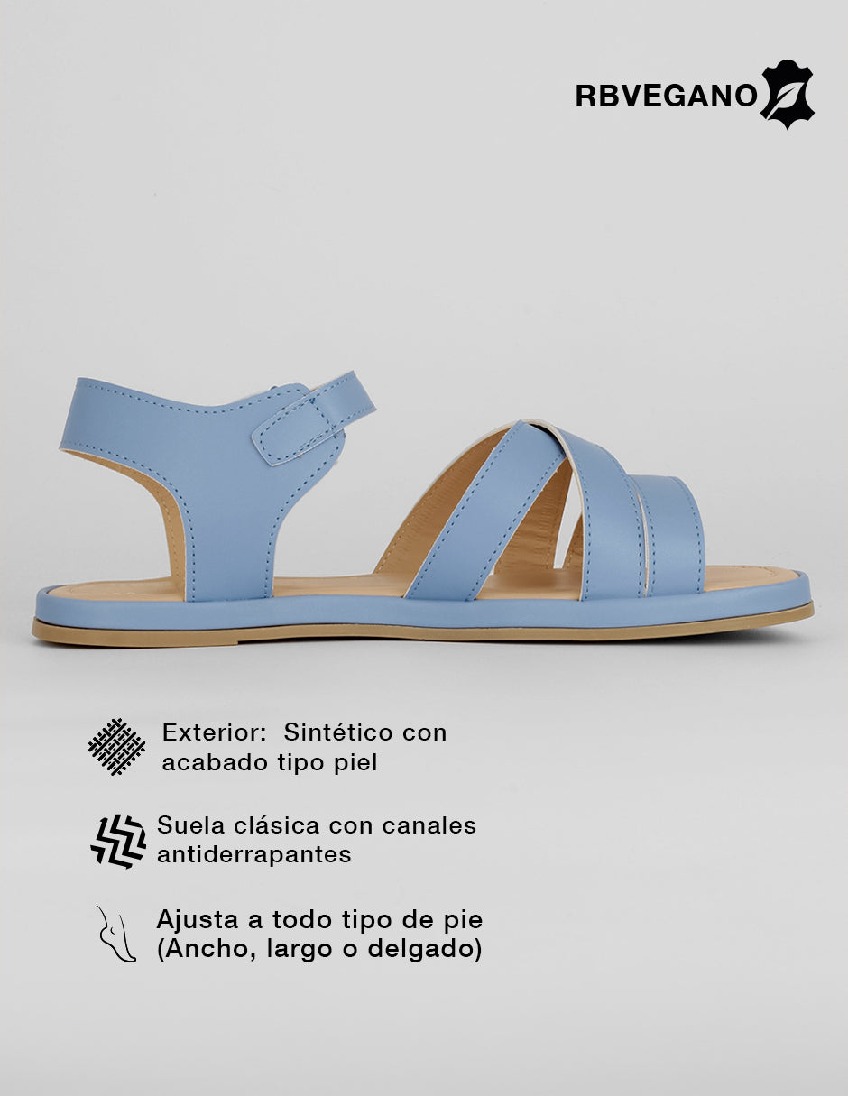 Sandalias de piso Steps en Sintético – Azul