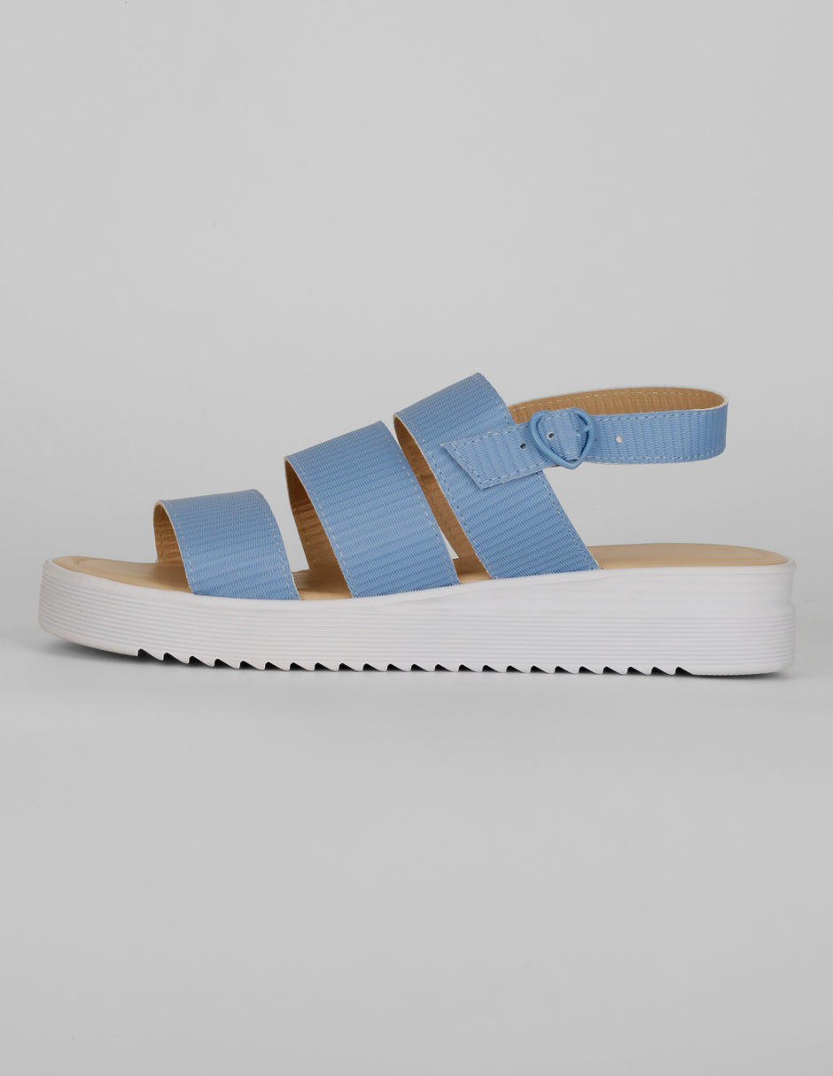 Sandalias con plataforma Exterior Sintético Color Azul Para Mujer De RBCOLLECTION