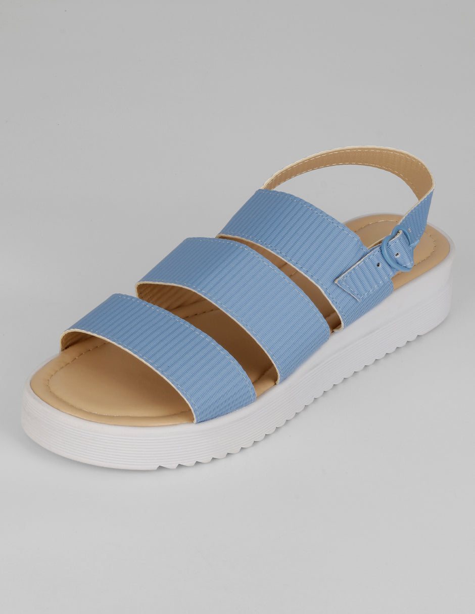 Sandalias con plataforma Yuri en Sintético – Azul