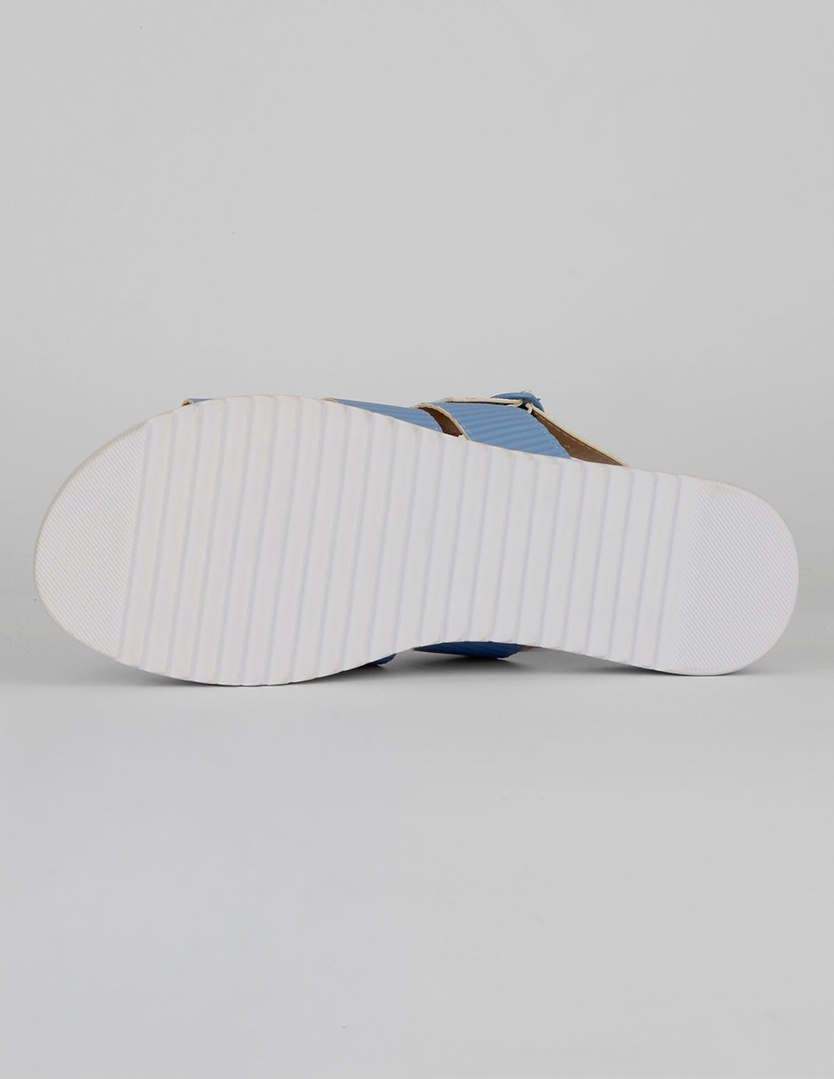 Sandalias con plataforma Yuri en Sintético – Azul