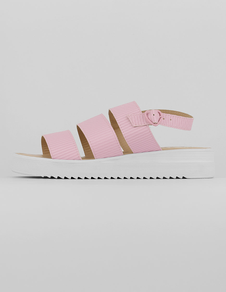 Sandalias de piso Exterior Sintético Color Rosa Para Mujer De RBCOLLECTION