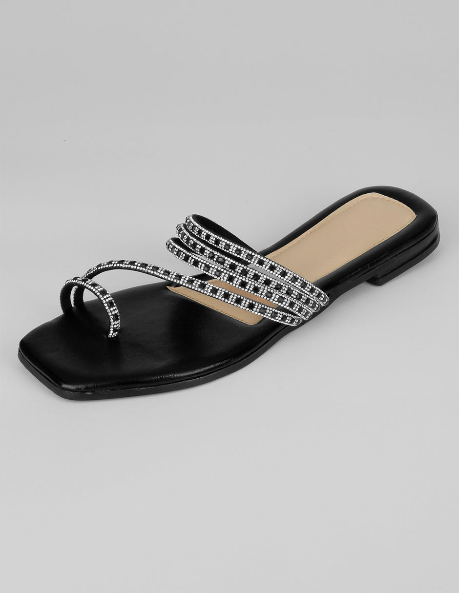 Sandalias de piso Birt en Sintético – Negro