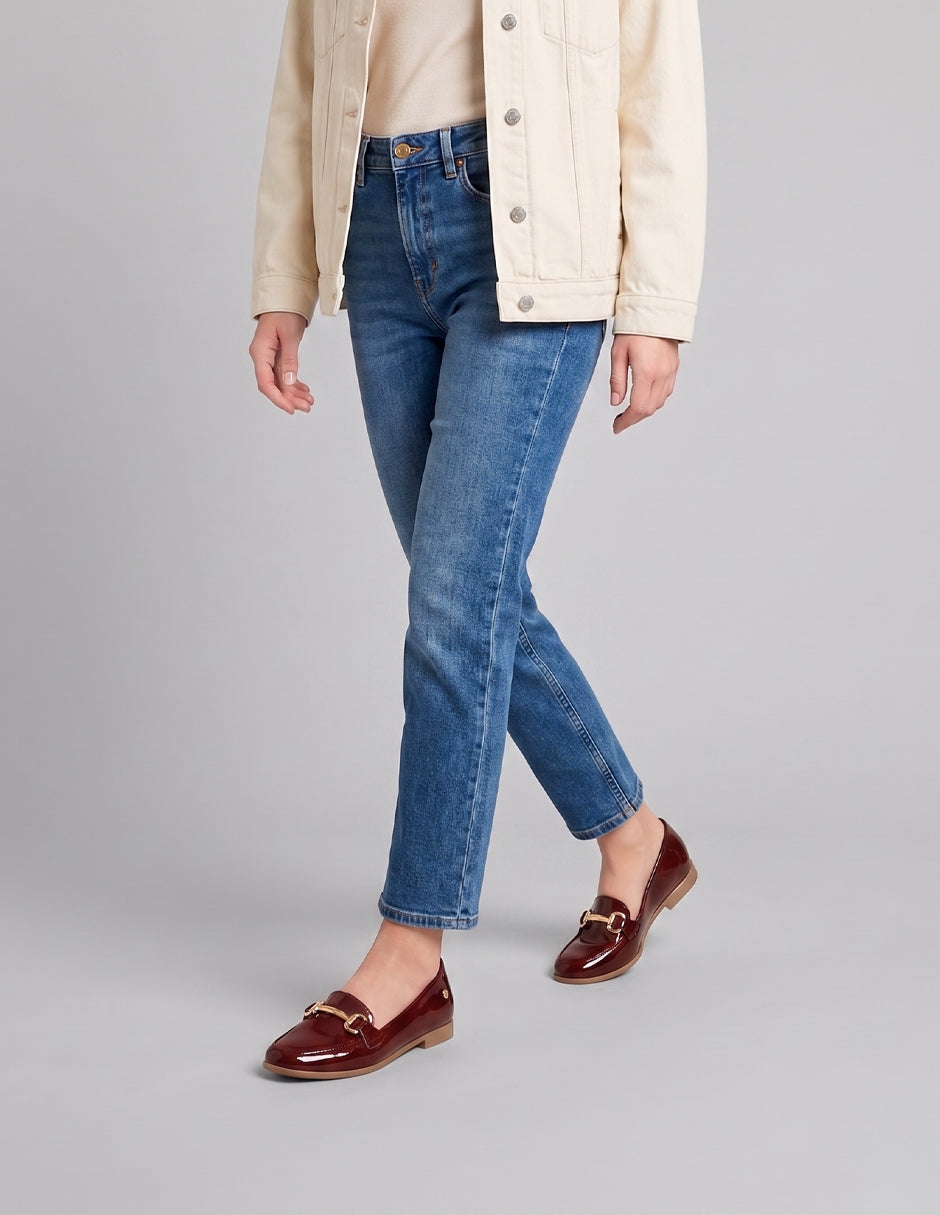 Mocasines Lane en Charol – Rojo