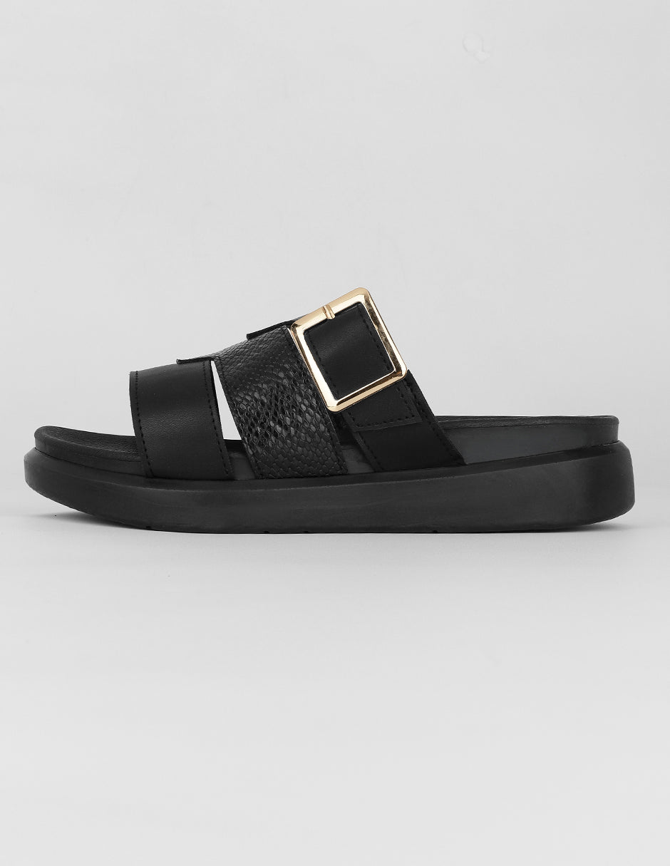 Sandalias con plataforma Exterior Sintético Color Negro Para Mujer De RBCOLLECTION