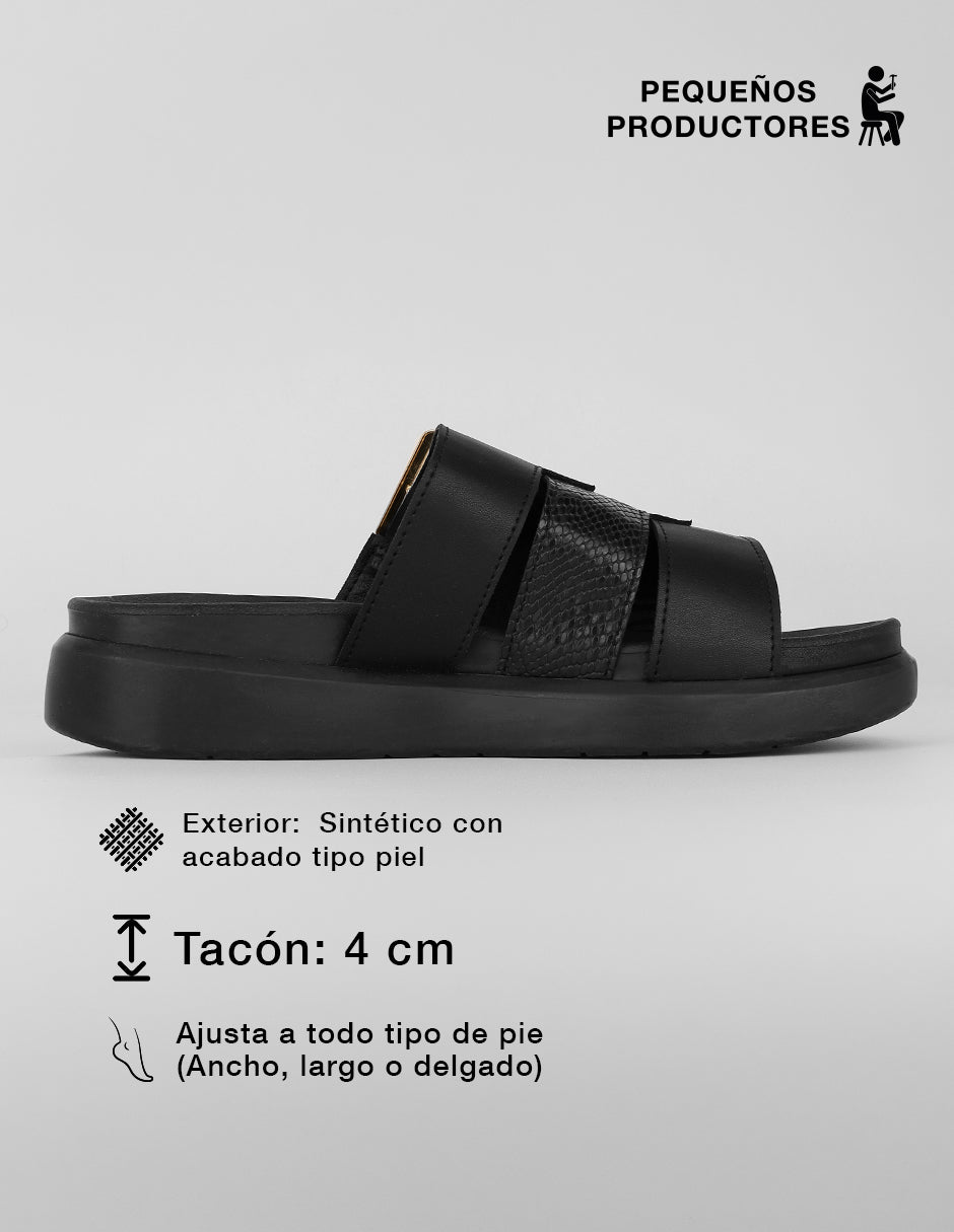 Sandalias con plataforma Sprint en Sintético – Negro