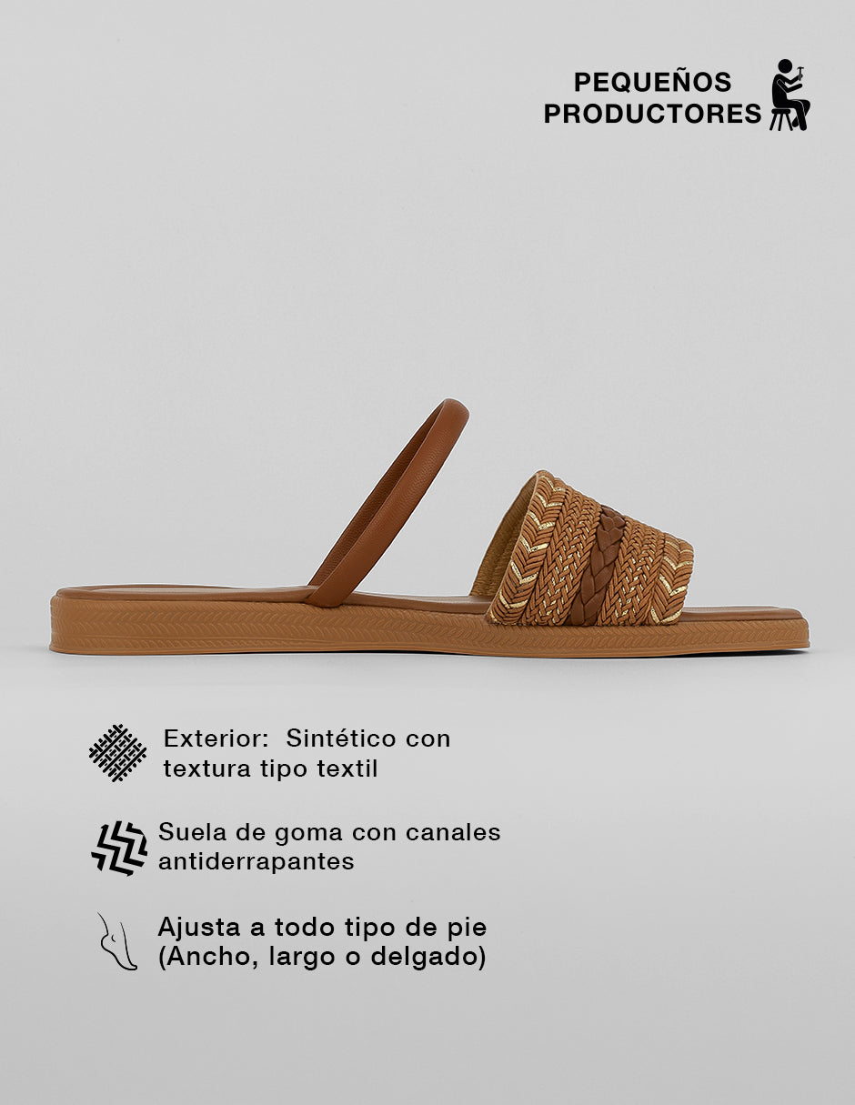 Sandalias de piso Naia en Sintético – Café