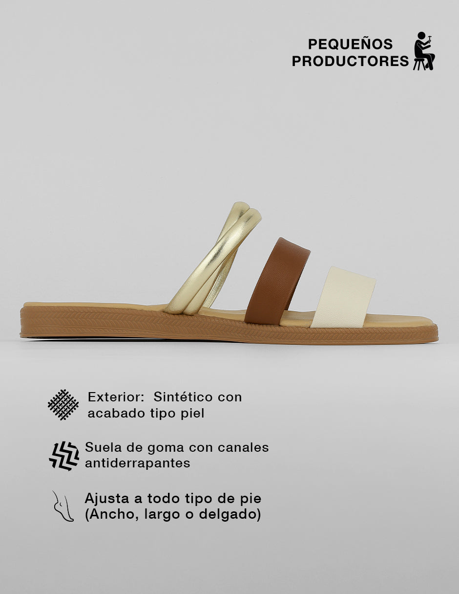 Sandalias de piso Steps en Sintético – Multicolor