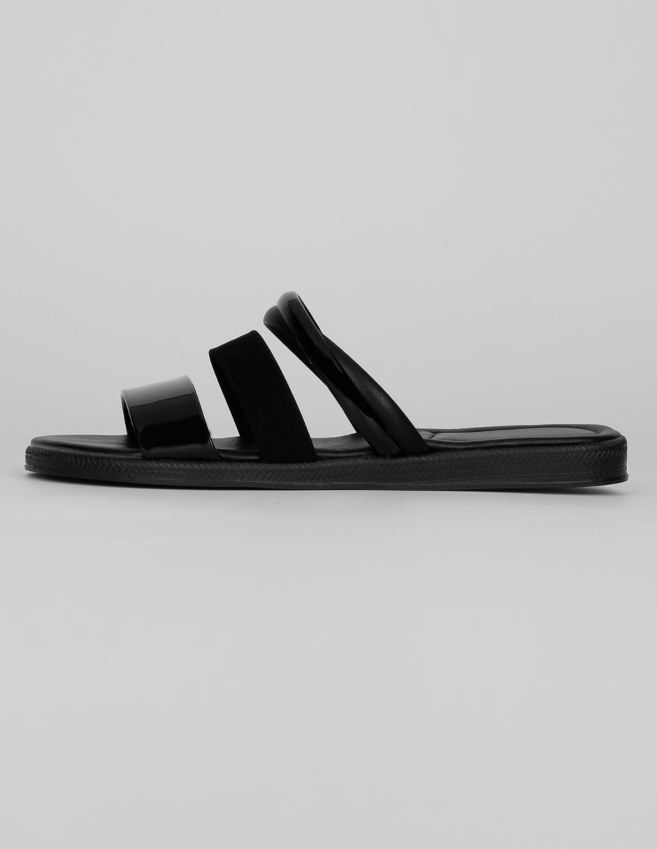Sandalias de piso Exterior Sintético Color Negro Para Mujer De RBCOLLECTION