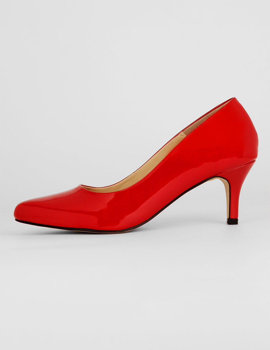 Zapatillas Exterior Charol Color Rojo Para Mujer De RBCOLLECTION