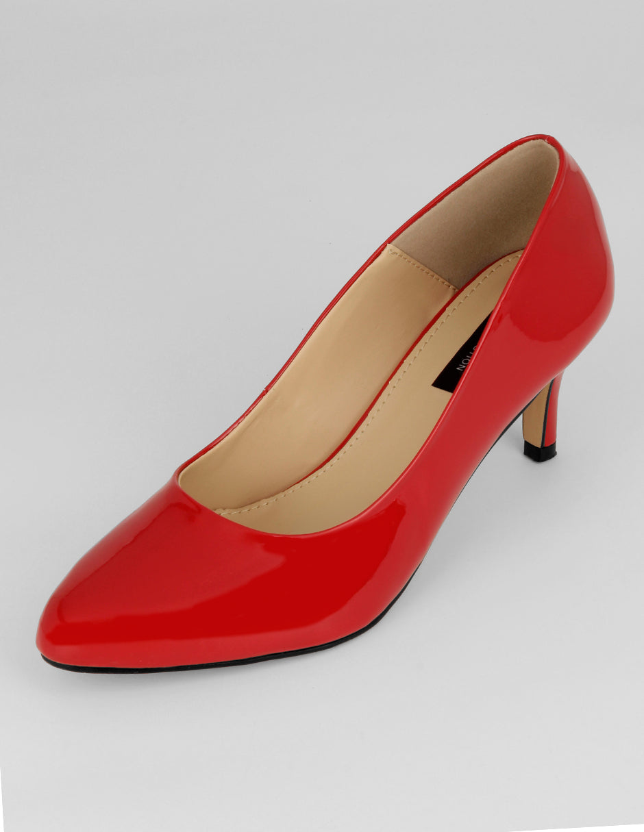 Zapatillas Classy en Charol – Rojo