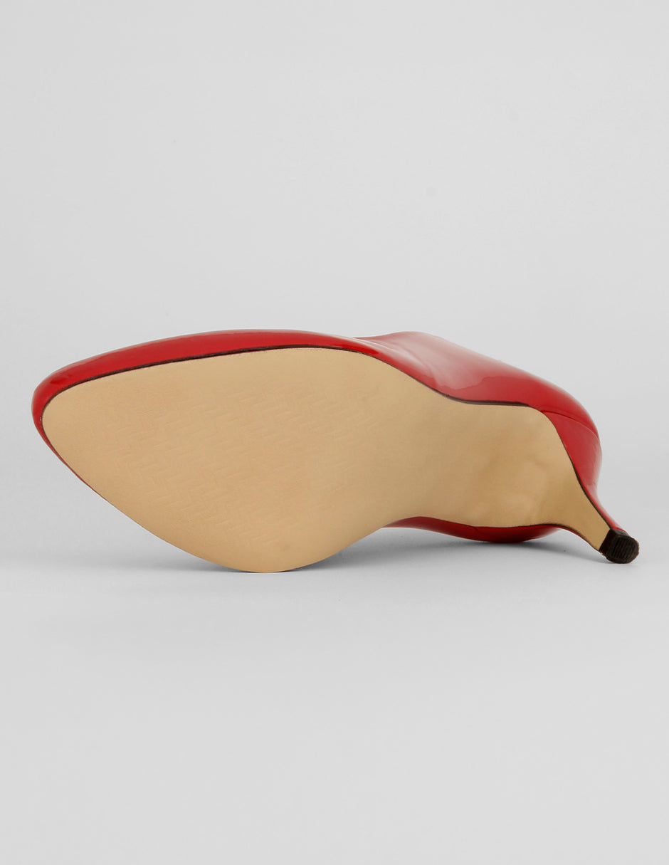 Zapatillas Classy en Charol – Rojo