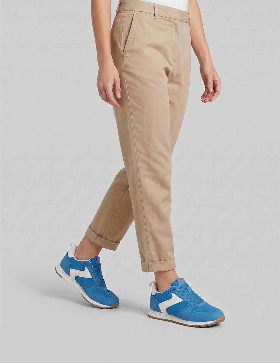 Tenis con cordones  Urban  en Gamuza – Azul