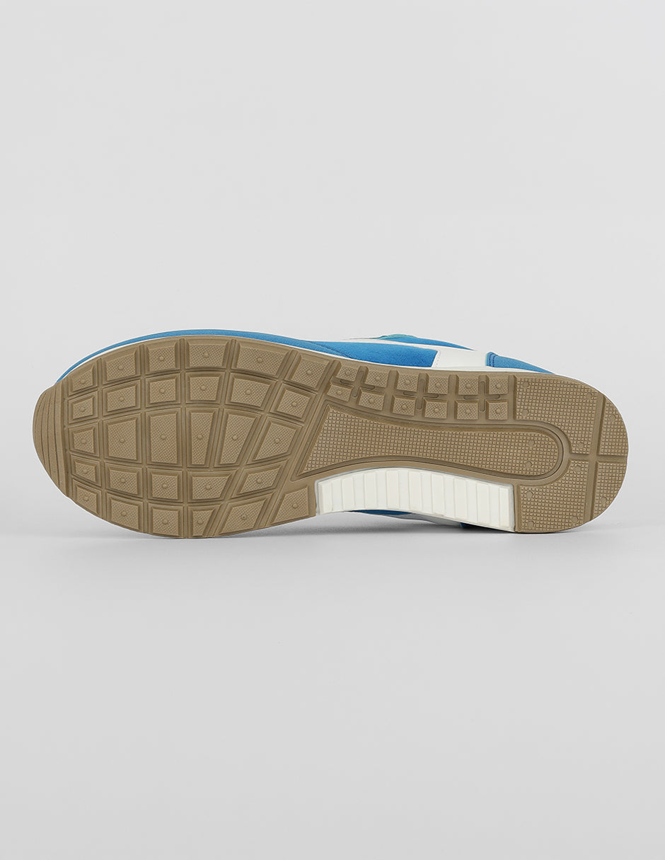 Tenis con cordones  Urban  en Gamuza – Azul
